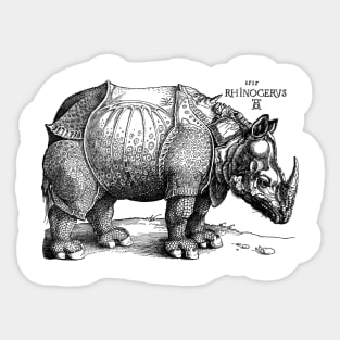 Albrecht Durer's Rhinoceros Sticker